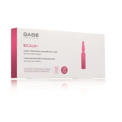 BABE BICALM+, raminamojo koncentruoto veido serumo ampulės, x 10 vnt., 2 ml