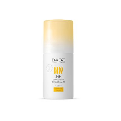 BABE BODY 24H, rutulinis dezodorantas jautriai odai, 50 ml