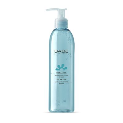 BABE FACIAL, raminamasis gelinis micelių prausiklis jautriai, raustančiai veido odai, 240 ml