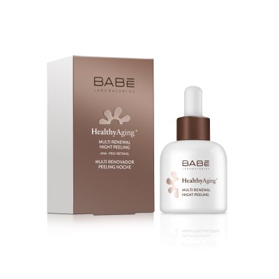 BABE HA+ daugiafunkcis odą atnaujinantis naktinis rūgštinis pilingas, 30 ml