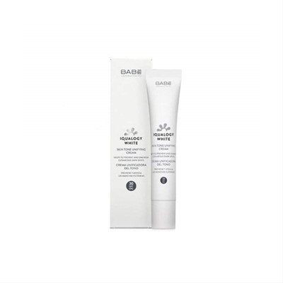 BABE IQUALOGY WHITE, drėkinamasis, odos atspalvį išlyginantis kremas į pigmentaciją linkusiai odai, SPF 30, 50 ml