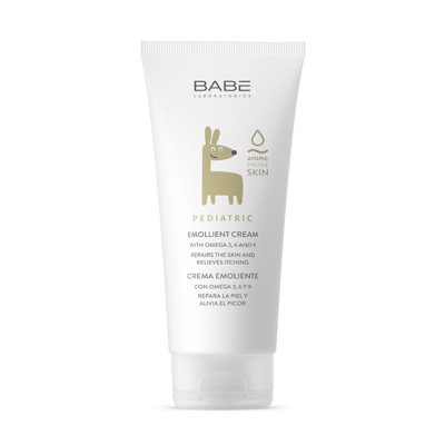 BABE PEDIATRIC, emolientinis kremas sausai, atopinei kūdikių ir vaikų kūno odai, 200 ml