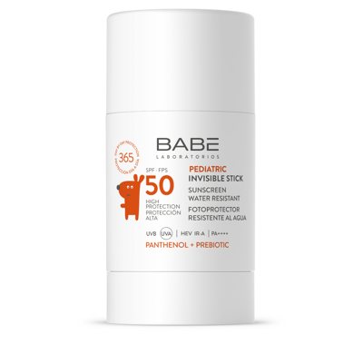BABE, PEDIATRIC INVISIBLE STICK SPF50 skaidrus apsauginis pieštukas vaikams, 30 ml