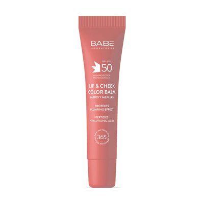 BABE PINK, apsauginis lūpų ir skruostų balzamas SPF50, 20 ml