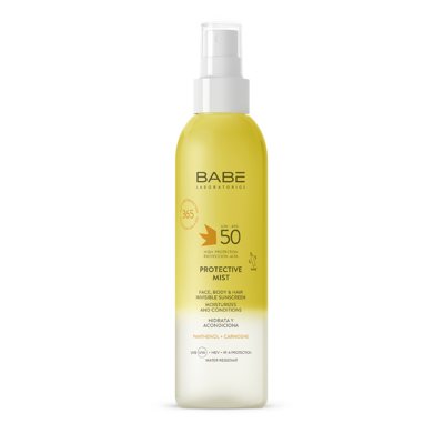 BABE PROTECTIVE MIST SPF50, dvifazė apsauginė dulksna, 150 ml
