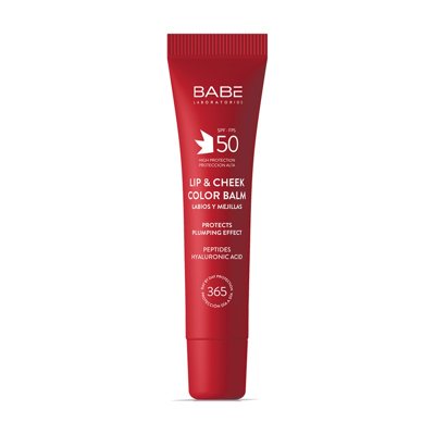 BABE RED, apsauginis lūpų ir skruostų balzamas SPF50, 20 ml