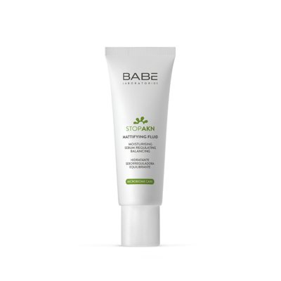 BABE STOP AKN, drėkinamasis, matinį efektą suteikiantis veido kremas mišriai, riebiai odai, 50 ml