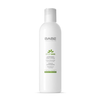 BABE STOP AKN, poras sutraukiantis tonikas mišriai, riebiai, į spuogus linksuiai odai, 250 ml
