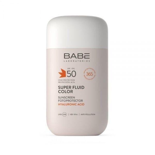 BABE tonuojanti apsauginė veido emulsija SUPER FLUID, SPF50, 50 ml
