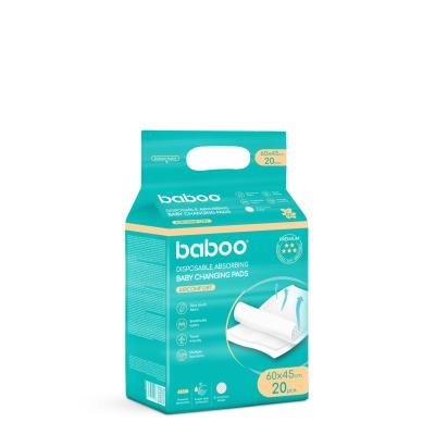 BABOO AirComfort vienkartiniai pervystymo paklotai, 20 vnt., 60 x 45 cm