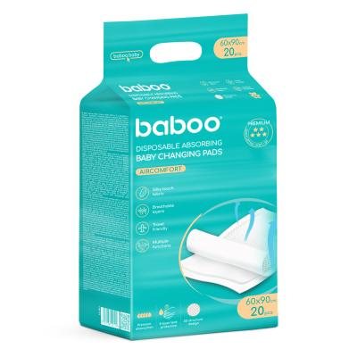 BABOO AirComfort vienkartiniai pervystymo paklotai, N20, 60 x 90 cm