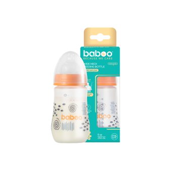 BABOO® antikolinis maitinimo buteliukas, 3+ mėn, Blue Haze, 1 vnt., 250 ml