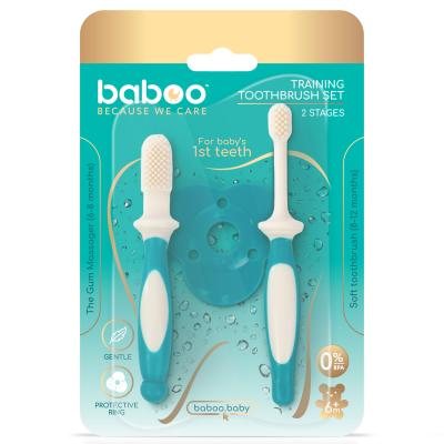 Baboo dantų šepetėlių rinkinys, 6+ mėn