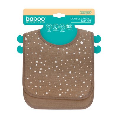 Baboo Dvigubas Seilinukas Au Naturale, 0+ Mėn, 2 vnt