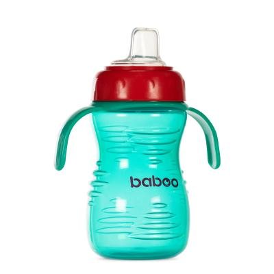 Baboo gertuvė su silikoniniu snapeliu, 6+ mėn, mėlyna, 260 ml