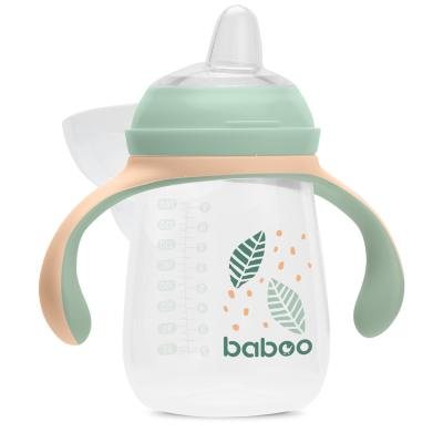 Baboo gertuvė su silikoniniu snapeliu, 6+ mėn, Peachy Keen, 260 ml