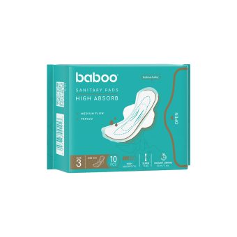 BABOO higieniniai paketai, 3 dydis, 10 vnt., 10 vnt