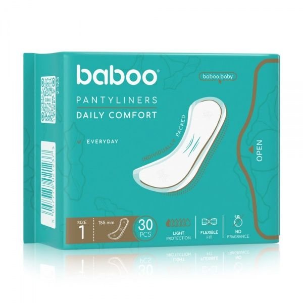 BABOO® kasdieniai higieniniai įklotai, N30, 1 dydis
