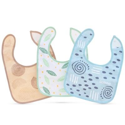 BABOO medvilniniai seilinukai, 0+ mėn, Harmony, 3 vnt