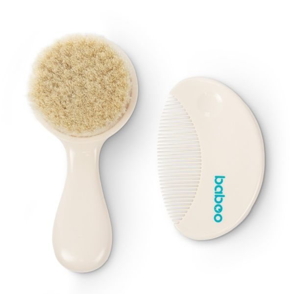 BABOO šukos ir šepetys plaukams, nuo 0 mėn., 1 rink.