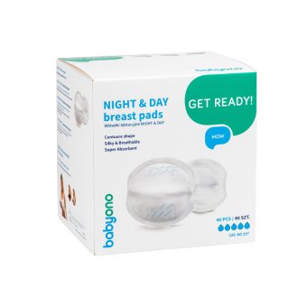 BABYONO įdėklai į liemenėlę NIGHT AND DAY, 40 vnt
