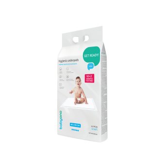Babyono kūdikio pervystymo paklotai 60x90 509/12, 12 vnt