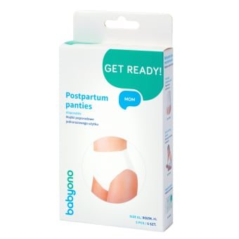 BABYONO vienkartinės kelnaitės po gimdymo, XL dydis, 5 vnt