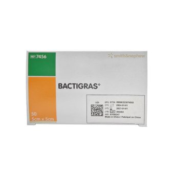 Bactigras parafininis tinklelis su 0.5 % chlorheksidinu 5cmx, 1 vnt., 5 cm