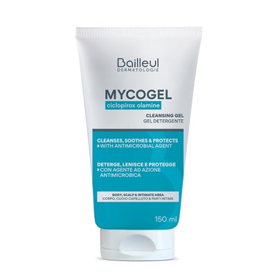 BAILLEUL MYCOGEL, valomoji želė kūnui, galvos odai, išorinei gleivinei, 1 vnt., 150 ml