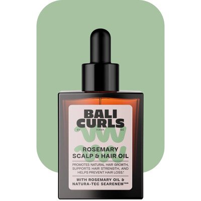Bali Curls rozmarinų aliejus galvos odai ir plaukams, ., 30 ml