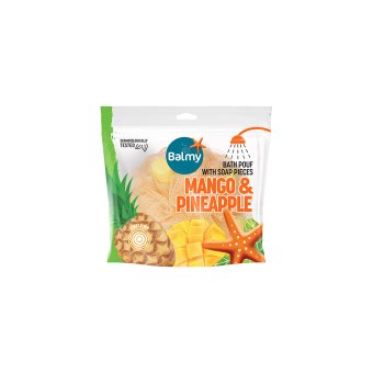 BALMY plaušinė su muilo gabaliukais MANGO & PINEAPPLE, 1 vnt