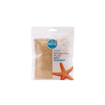 BALMY šveičiamoji vonios plaušinė su muilu NATURAL SOAP FILLED, 1 vnt