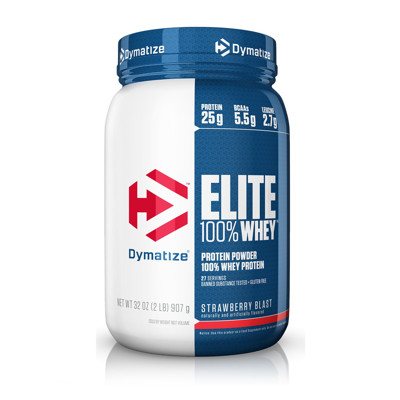 Baltymai Dymatize Elite Whey Braškių skonio, 942 g