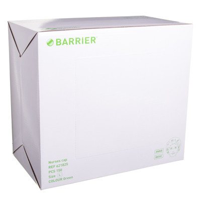 BARRIER ANNIE, chirurginė kepuraitė, žalia, 150 vnt