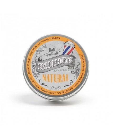 BEARDBURYS Natural - Vidutinės fiksacijos pomada kreminės konsistencijos, N1, 100 ml