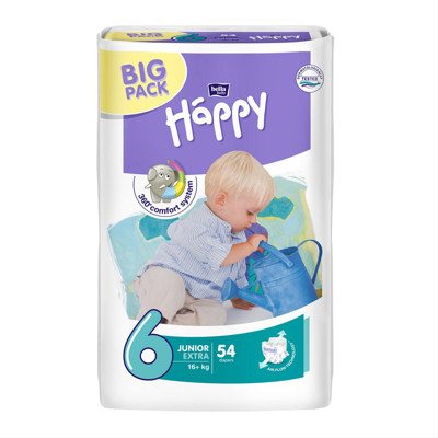 BELLA HAPPY JUNIOR EXTRA, sauskelnės, 16 + kg, 54 vnt