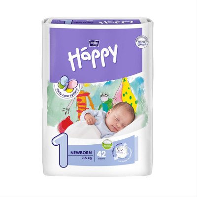 BELLA HAPPY NEWBORN, sauskelnės vaikams, 2 -, 42 vnt., 5 kg