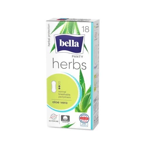 BELLA Herbs Aloe Vera įklotai su alaviju, 18 vnt