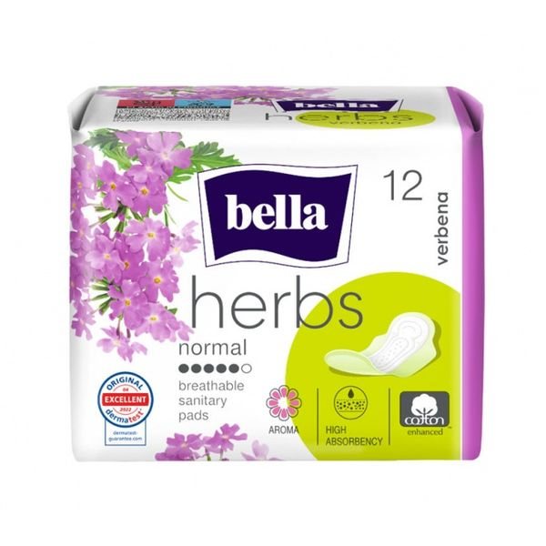 BELLA higieniniai paketai HERBS VERBENA, 12 vnt