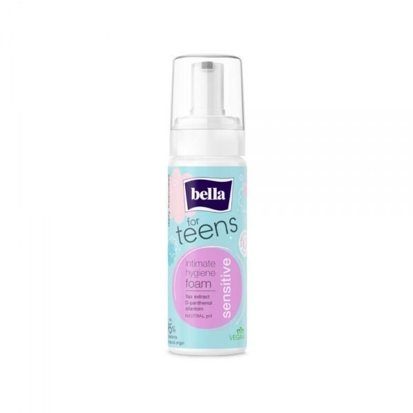 BELLA intymios higienos putos paauglėms FOR TEENS SENSITIVE, 150 ml
