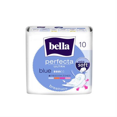 BELLA PERFECTA BLUE, higieniniai paketai, 10 vnt