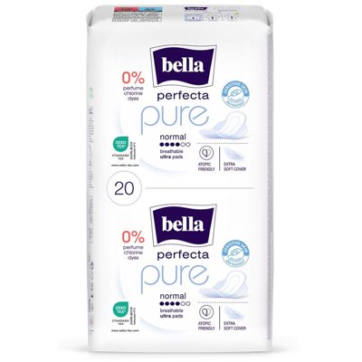 BELLA PERFECTA PURE NORMAL higieniniai paketai, 20 vnt