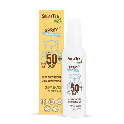 BEMA BABY SOLARTEABIO, purškiama priemonė nuo saulės, SPF 50+, 100 ml