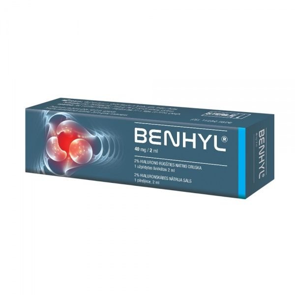 BENHYL 20 mg/ml injekcinis tirpalas užpildytame švirkšte, N1, 2 ml