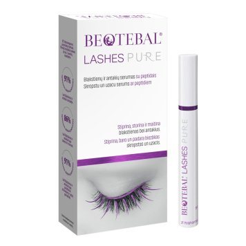 BEOTEBAL Lashes Pure blakstienų ir antakių su peptidais serumas, 3 ml