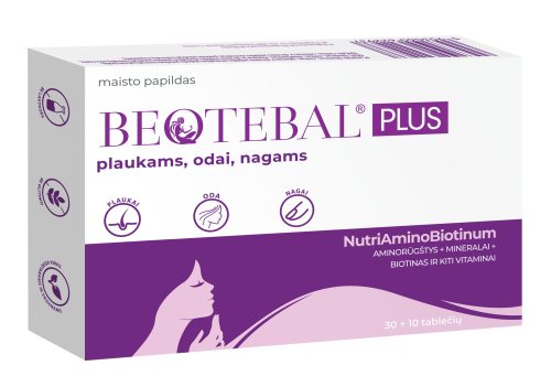BEOTEBAL PLUS tabletės plaukams, odai, nagams N30