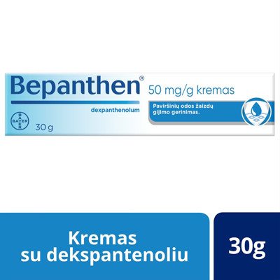 BEPANTHEN, 50 mg/g, kremas, 30 g