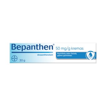 BEPANTHEN 50 mg/g su dekspantenoliu, Kremas, N1