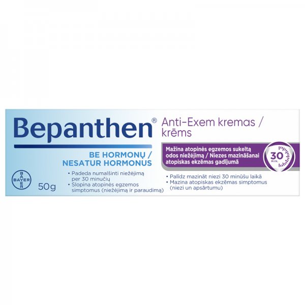 Kremas malšinantis niežėjimą BEPANTHEN ANTI-EXEM, 50 g