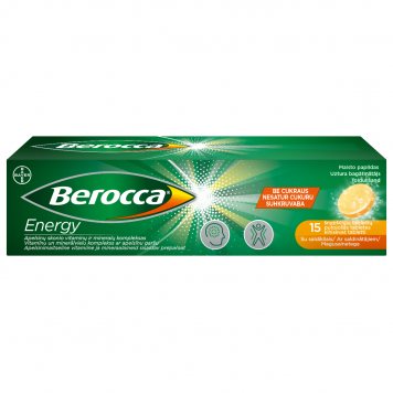 BEROCCA Energy šnypščiosios tabletės N15